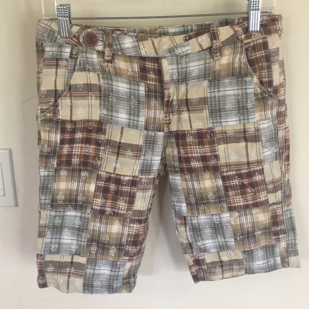 Patchwork Bermuda Shorts